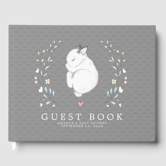 Schlafzimmer Bunny Baby Showbook Gästebuch (Vorderseite)