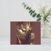 Schlafzimmer für mittelalterliche Frauen Postkarte (Stehend Vorderseite)