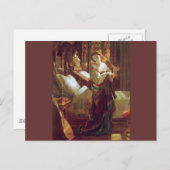 Schlafzimmer für mittelalterliche Frauen Postkarte (Vorne/Hinten)