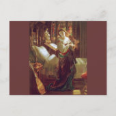 Schlafzimmer für mittelalterliche Frauen Postkarte (Vorderseite)