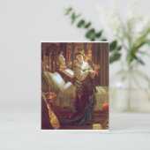 Schlafzimmer für mittelalterliche Frauen Postkarte (Stehend Vorderseite)