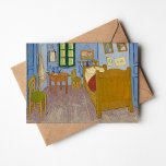 Schlafzimmer in Arles | Vincent Van Gogh Karte<br><div class="desc">Schlafzimmer in Arles (1889) von niederländischem Post-Impressionisten Vincent Van Gogh. Original Fine Art Malerei ist ein Öl auf der Leinwand, das eine Innenlandschaft des Vincent Schlafzimmers in Arles aus einer ungewöhnlichen verzerrten Perspektive darstellt. Der helle und mutige Gebrauch der Farbe in diesem Stück ist typisch für die lebhafte Palette, die...</div>