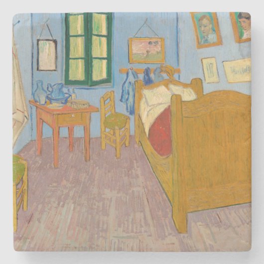 Schlafzimmer in Arles | Vincent van Gogh Steinuntersetzer (Vorderseite)