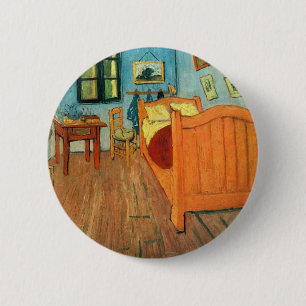 Schlafzimmer in Arles von Vincent Van Gogh Button