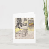 Schlafzimmer mit 🐀 dankeskarte (Vorderseite)