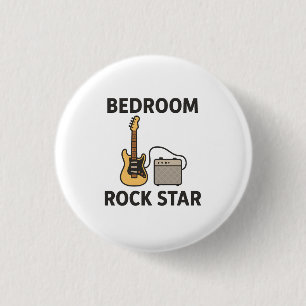 Schlafzimmer Rockstar Gitarre & Verstärker Design Button