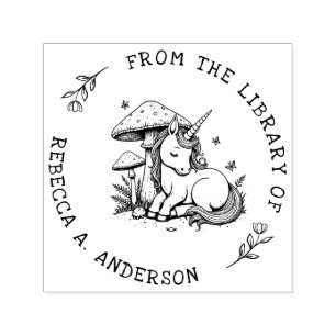Schlafzimmer Unicorn Toadstool Buchzeichen Briefma Permastempel