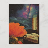 Schlafzimmer unter dem Meer Surreal Mixed Media Co Postkarte (Vorderseite)