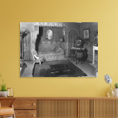 Schlafzimmer von Jeanne Lanvin c.1920-25 Leinwanddruck (Insitu (Wohnzimmer))