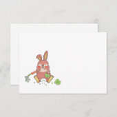 Schlafzimmersonnige, einfache, flache Note Karte (Vorne/Hinten)