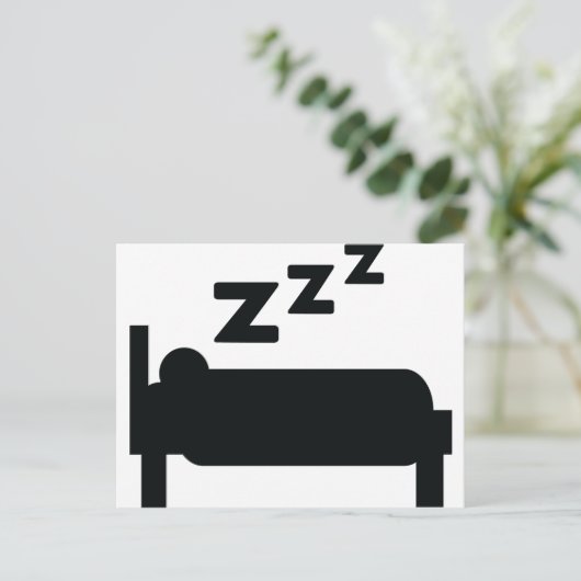 Schlafzzz Postkarte (Stehend Vorderseite)