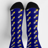 Schlag ab! Raketenschiff Socken (Oben)