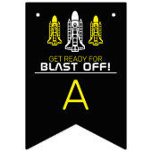 Schlag ab! Raumschiff, Geburtstag Wimpelkette (Dritte Fahne)