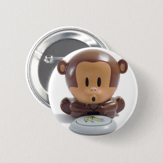 Schlag-Affe-Nageltrockner [1] Button (Vorne & Hinten)