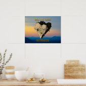 SCHLAG AN! Liebe-Wanderung schützt unsere öffentli Poster (Küche)