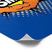 Schlag! Auswirkungen des dynamischen Pop Art Comic Poster (Ecke)