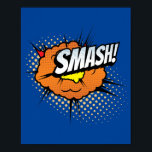 Schlag! Auswirkungen des dynamischen Pop Art Comic Poster<br><div class="desc">Entfesseln Sie mit diesem "Smash!" Pop Kunstdesign eine kraftvolle Kraft in Ihrem Raum. Inspiriert durch die dramatischen und intensiven Momente klassischer Comic-Bücher,  erweckt dieses lebendige Stück die Energie und den Einfluss eines schlagenden Schusses und macht es zu einer kühlen und beeindruckenden Ergänzung zu jedem Raum.</div>
