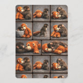 Schlag Baby Affe Einladung (Rückseite)
