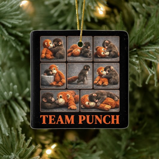 Schlag Baby Affe Keramikornament (Baum)
