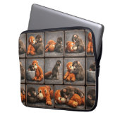 Schlag Baby Affe Laptopschutzhülle (Vorderseite Links)