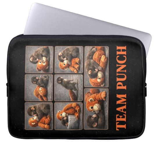 Schlag Baby Affe Laptopschutzhülle (Vorderseite)