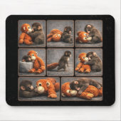Schlag Baby Affe Mousepad (Vorne)