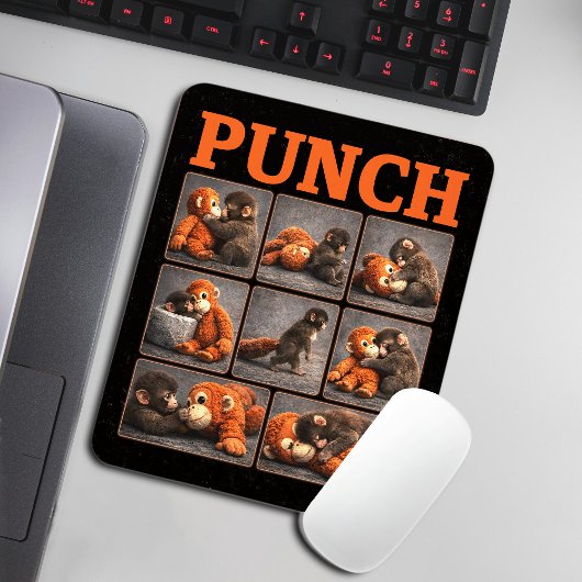 Schlag Baby Affe Mousepad