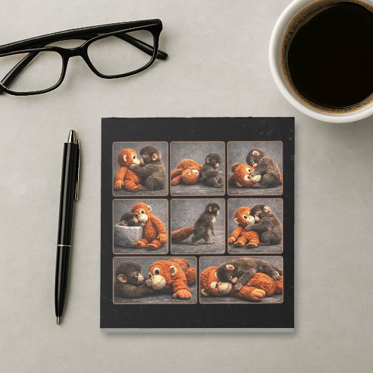 Schlag Baby Affe Notizblock