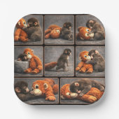 Schlag Baby Affe Pappteller (Vorderseite)