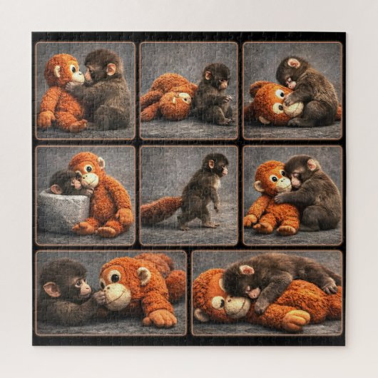 Schlag Baby Affe Puzzle (Vertikal)