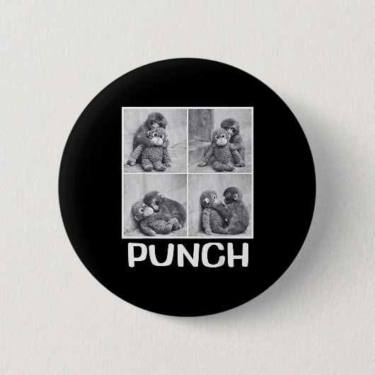 Schlag Baby-Affen-Meme Button (Vorderseite)