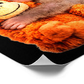 Schlag Babyaffe  Poster (Ecke)