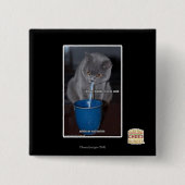 Schlag-Blasen in ur Milch Button (Vorderseite)