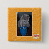 Schlag-Blasen in ur Milch Button (Vorderseite)