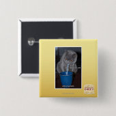 Schlag-Blasen in ur Milch Button (Vorne & Hinten)