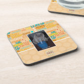 Schlag-Blasen in ur Milch Getränkeuntersetzer (Linke Seite)