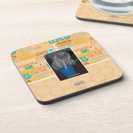 Schlag-Blasen in ur Milch Getränkeuntersetzer (Linke Seite)