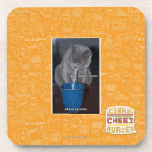 Schlag-Blasen in ur Milch Getränkeuntersetzer (Vorderseite)