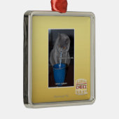 Schlag-Blasen in ur Milch Ornament Aus Metall (Rechts)