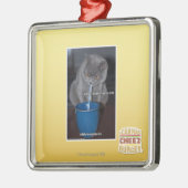 Schlag-Blasen in ur Milch Ornament Aus Metall (Links)