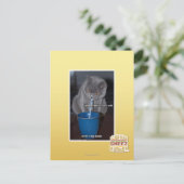 Schlag-Blasen in ur Milch Postkarte (Stehend Vorderseite)