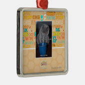 Schlag-Blasen in ur Milch Silbernes Ornament (Rechts)