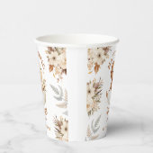 Schlag! Boho Neutral Dinosaur Babydusche Pappbecher (Rechts)