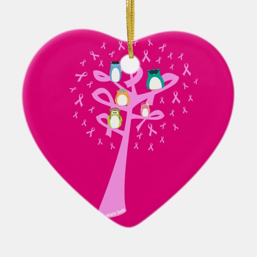 Schlag-Brustkrebs Keramikornament (Vorne)