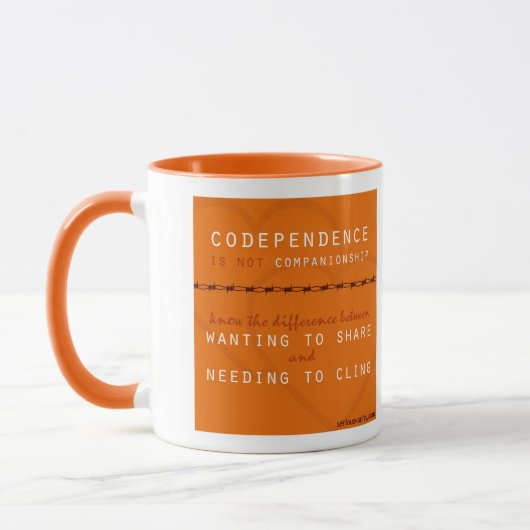 Schlag Codependence Mindfulness-Tasse Tasse (Links)