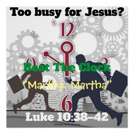 Schlag das Uhr-Poster Poster (Vorderseite)