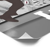 Schlag das Uhr-Poster Poster (Ecke)