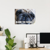 SCHLAG DEN FURBALL! ALLERGY MEME POSTER (Heimbüro)