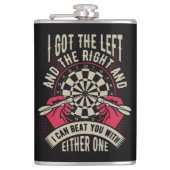 Schlag dich mit beiden Händen Dart Flask 8 oz. Flachmann (Vorderseite)