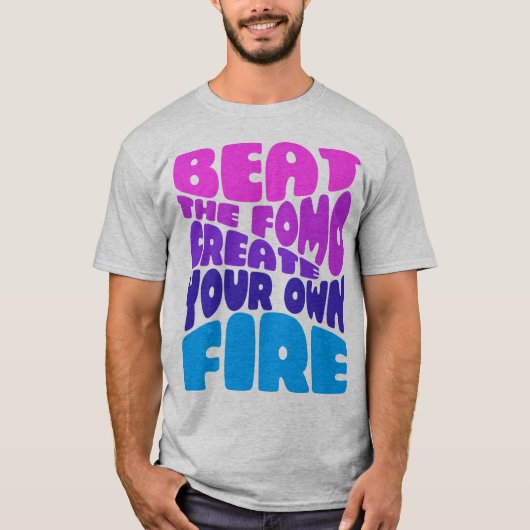 Schlag die Form - lila Typografie pinky T-Shirt (Vorderseite)